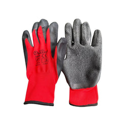 Red Wrinkle Latex Coated Work Gloves