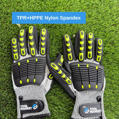 Anti-Impact TPR Cut-Resistant Gloves – Foam Coated for All Conditions