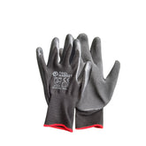 Black Foam Latex Coated Work Gloves