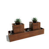Corten Steel Babylon Garden Multi Water Fountain - Tool Market