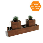 Corten Steel Babylon Garden Multi Water Fountain - Tool Market