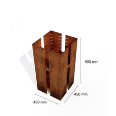 Corten Steel Bulushma Fire Pit BBQ - Tool Market