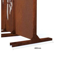 Corten Steel Dream Time Garden Screen Set - Tool Market