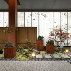 Corten Steel Podium Planter - Tool Market