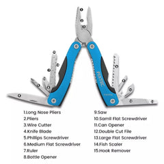 Fixtec - 15 in 1 Multi-Function Pliers - FHMP06 - Tool Market