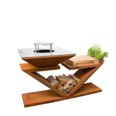 Corten Steel Ceaser BBQ - Tool Market