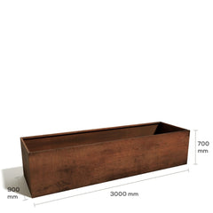 Corten Steel Grande Harvest Garden Bed - Tool Market