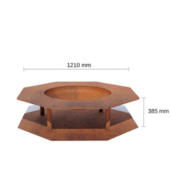 Corten Steel King Midus Fire Pit