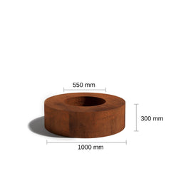 Corten Steel Nexus Fire Place