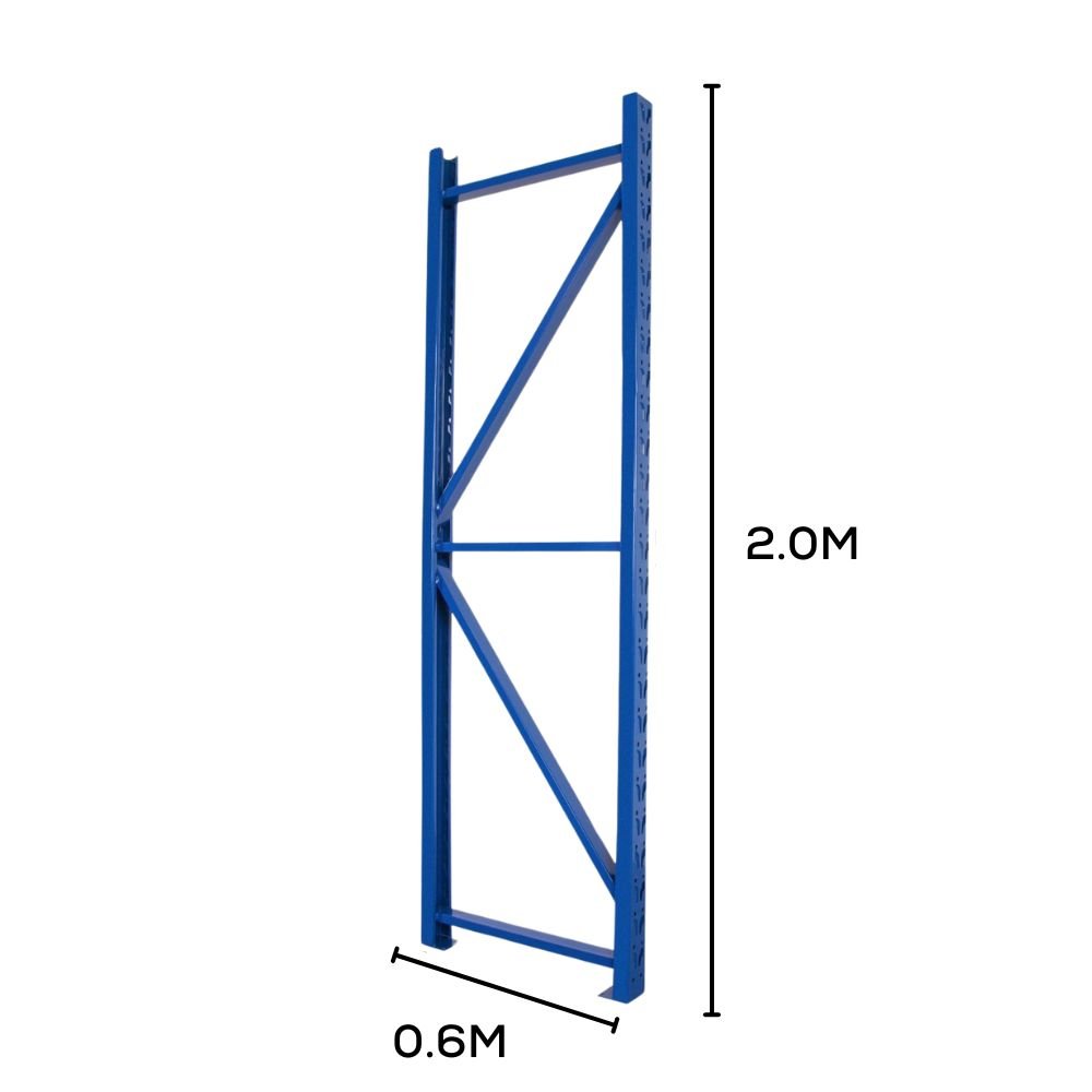 H2000mm x D600mm Steel Upright - 1 Piece - Tool Market