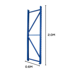 H2000mm x D600mm Steel Upright - 1 Piece - Tool Market