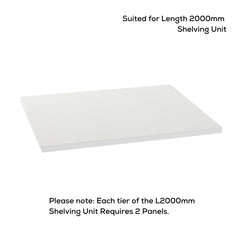 Length 2000mm Extra Tier Steel Panel - Shelving Unit Accessories - Tool Market