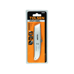 Tolsen 30008 Sk5 Heavy Duty Utility Knife With Aluminium Alloy Body - Tool Market