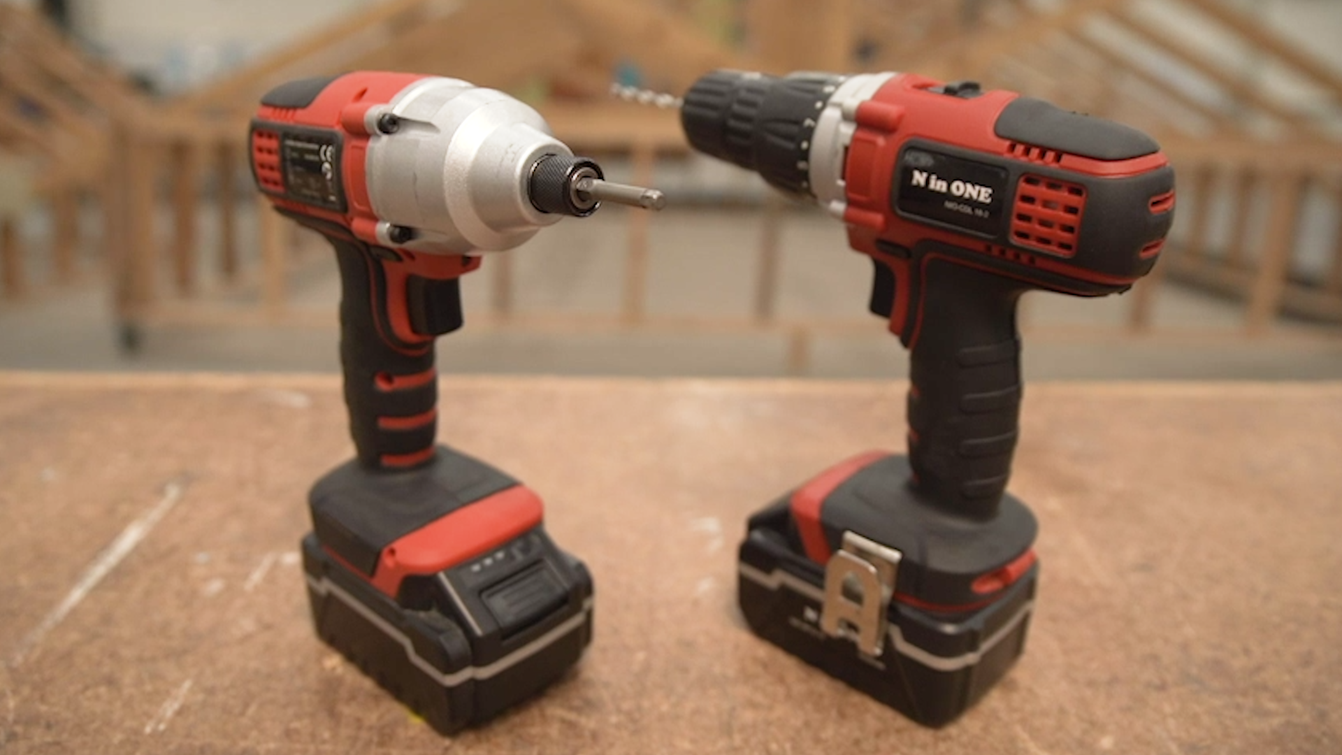 N in One 18V Cordless Impact Screwdriver, Drill and Battery & Charger - Tool Market AU