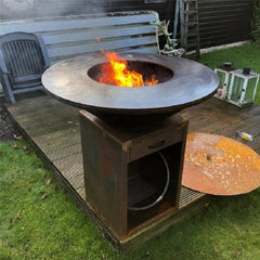 Corten Steel Iron Feast Black BBQ - Tool Market