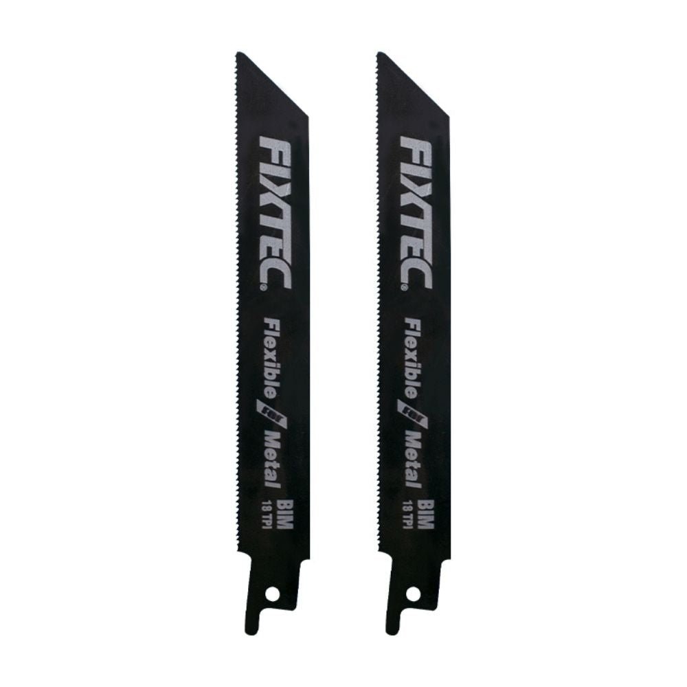 Fixtec 2 Piece Reciprocating Saw Blade 18 TPI For Metal FRSB150M - Tool Market
