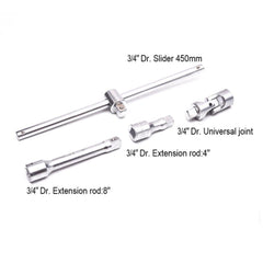 Harden 27 Pieces 3/4" Dr Socket Set 510827 - Tool Market