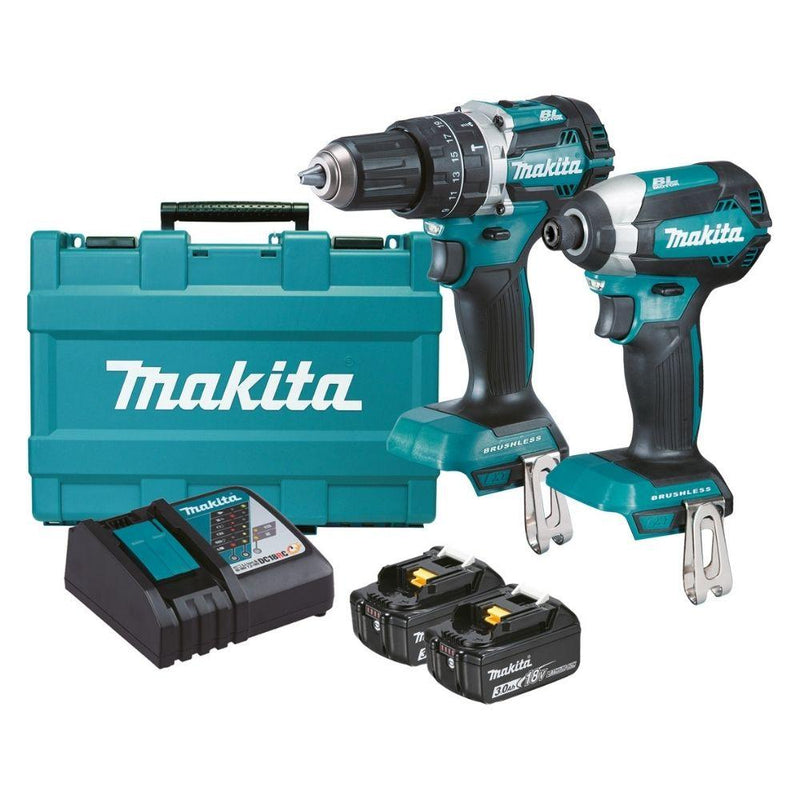 Makita DLX2180X 18V 3.0Ah Li-Ion Brushless Cordless 2 Piece Combo Kit - Tool Market