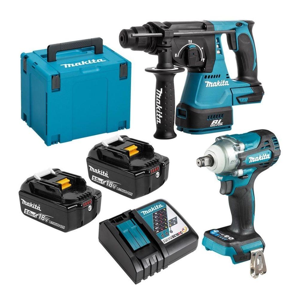 Makita DLX2372TJ 18V Li-ion Cordless Brushless Piece Combo
