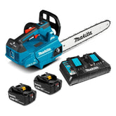 Makita DUC306PT2 36V (18Vx2) 5.0Ah Li-ion Cordless Brushless 300mm (12") Top Handle Chainsaw Combo Kit - Tool Market