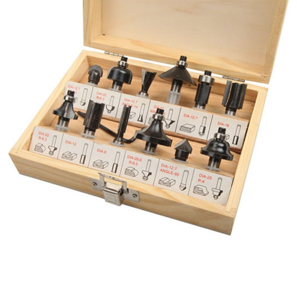 Tolsen 12 Piece Carbide Router Bits Set 75680 - Tool Market