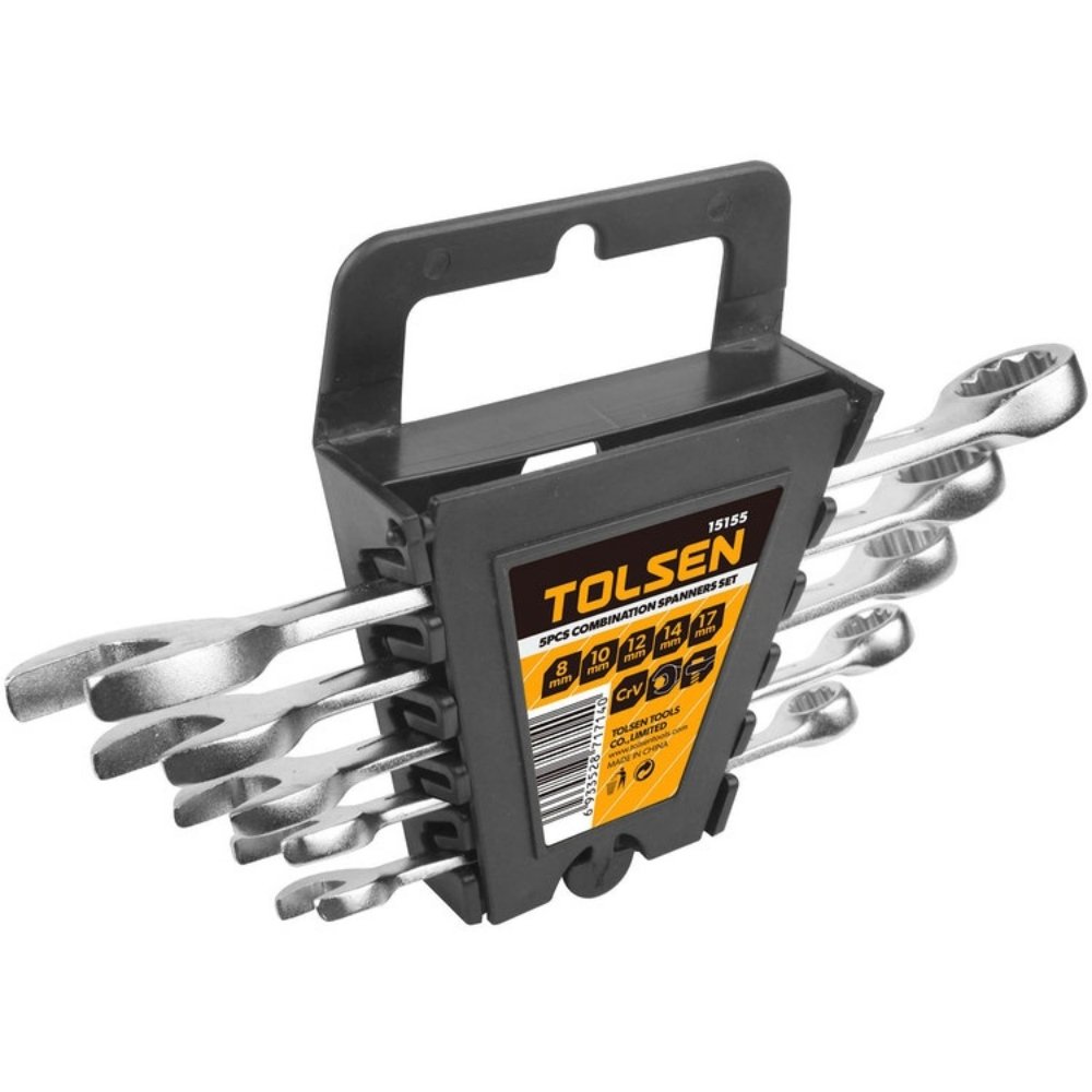 Tolsen 5 Piece Combination Spanners Set 15155 - Tool Market