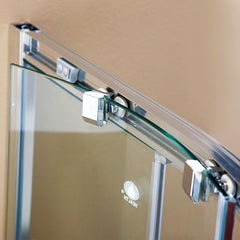 Troya Deluxe Curved Shower Enclosure with Stainless Steel Handle - Tool Market