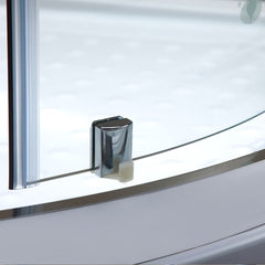 Troya Deluxe Curved Shower Enclosure with Stainless Steel Handle - Tool Market