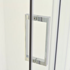 Troya Semi-Frameless Matte Black Shower Screen - Tool Market