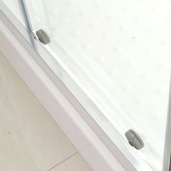 Troya Semi-Frameless Matte Black Shower Screen - Tool Market