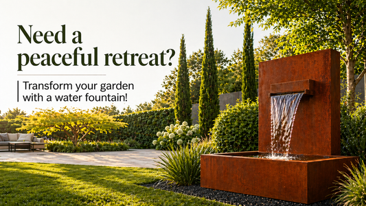 Need a peaceful retreat? | Transform your garden with a water fountain