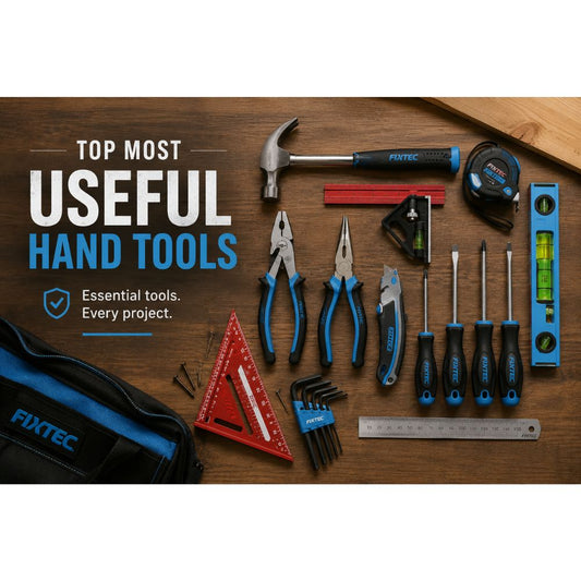 Explore the top most useful hand tools for DIY, woodworking, carpentry, and home improvement projects, featuring essential tools such as hammers, pliers, screwdrivers, utility knives, measuring tools, and levels for every toolbox.