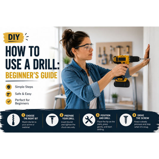 How to use a cordless drill for beginners with DIY drilling tips, power tools, home improvement and Tool Market Australia.