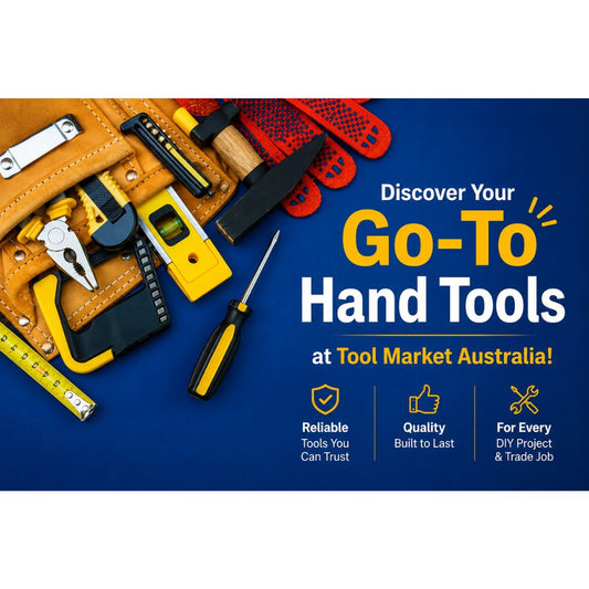 Hand tools for DIY and professional use including hacksaw, pliers, screwdrivers and tool kit essentials from Tool Market Australia.