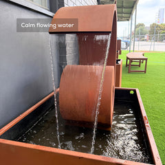 Corten Steel Poseidon Water Fountain