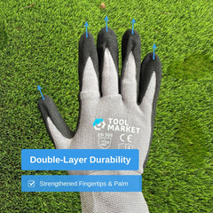 Sandy Nitrile Coated Work Gloves – Nylon Spandex Shell