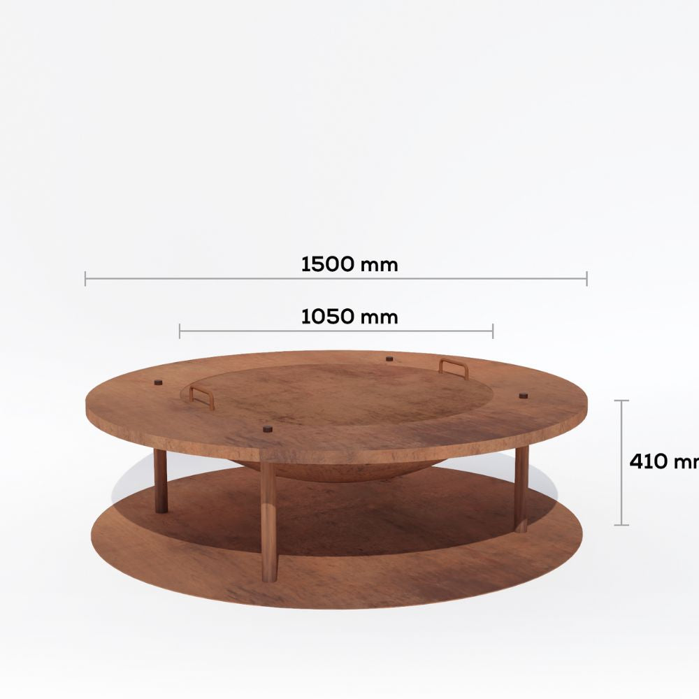 Corten Steel Bulushma Fire Pit