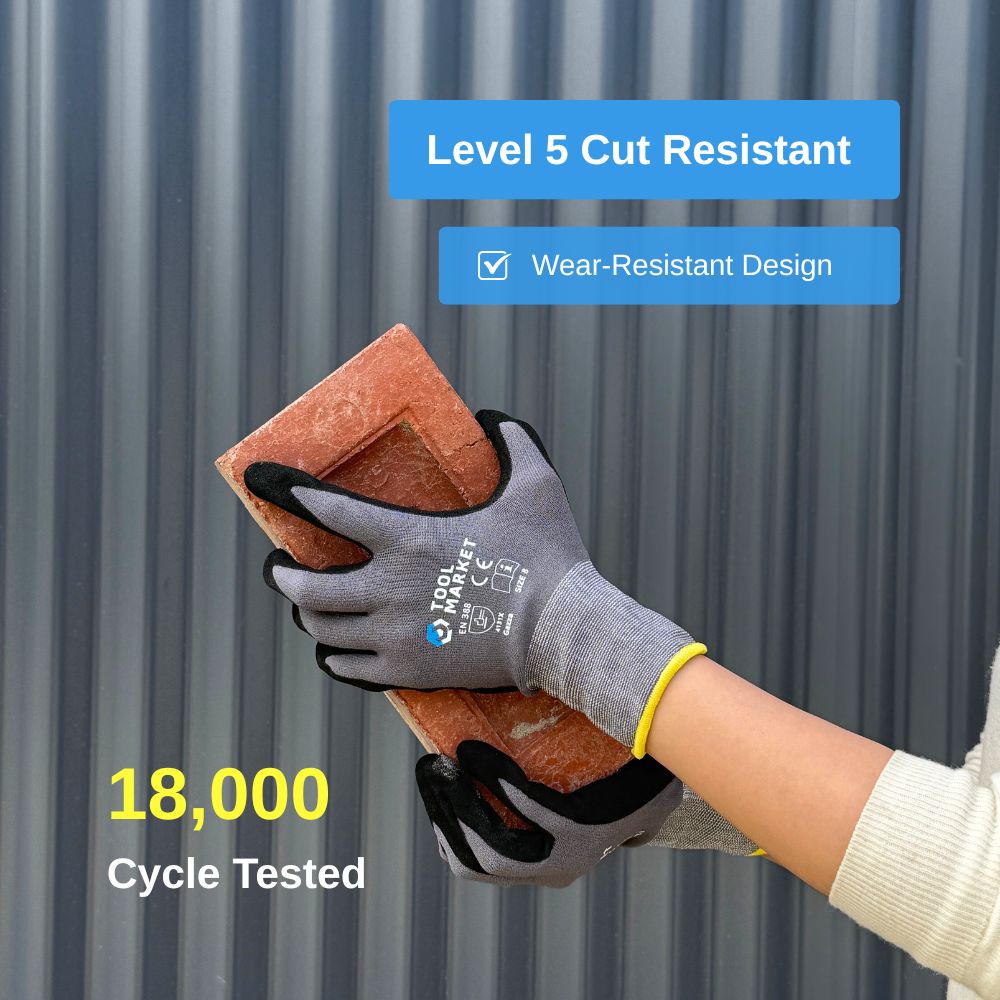 Sandy Nitrile Coated Work Gloves – Nylon Spandex Shell