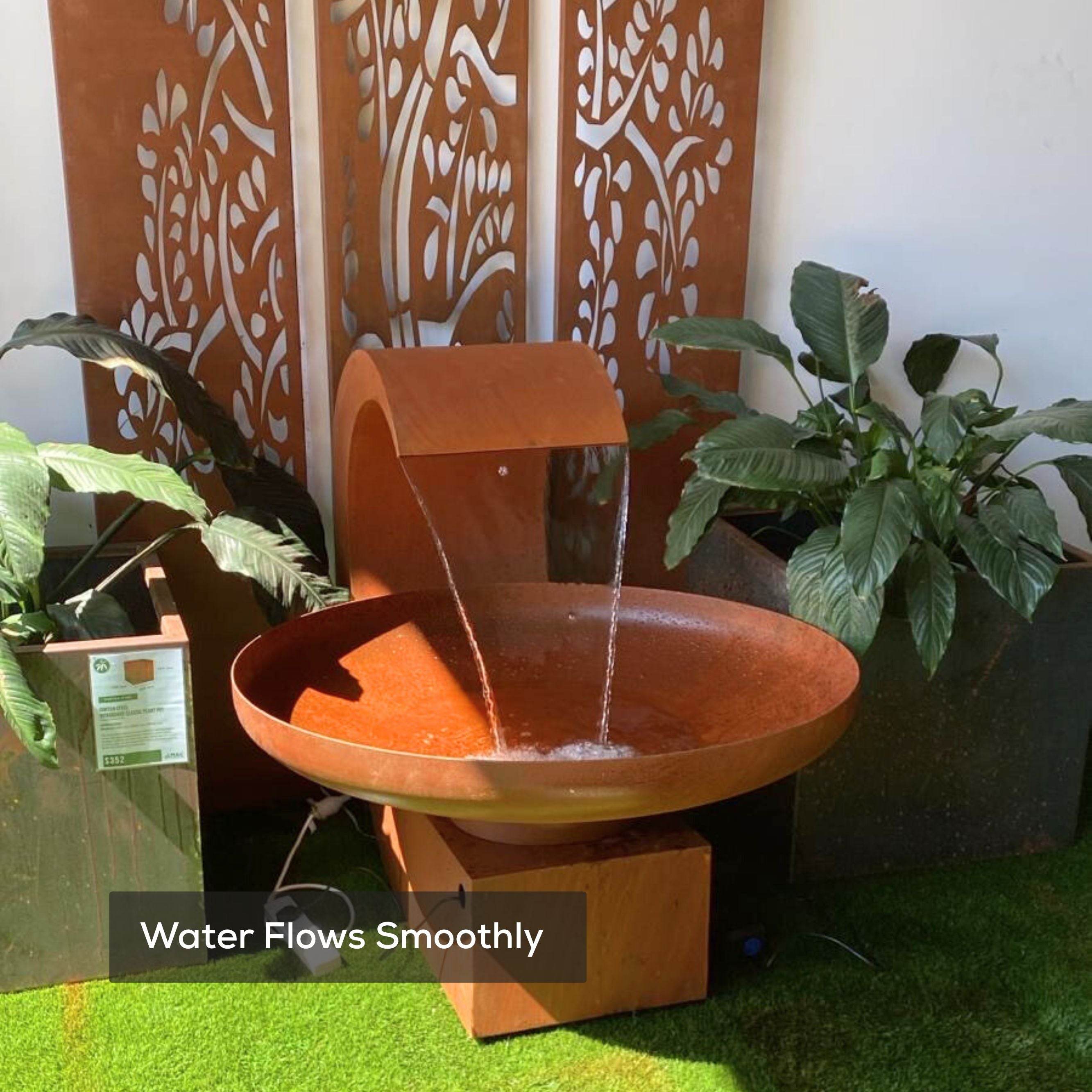 Corten Steel Neptune Water Foutain