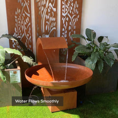 Corten Steel Neptune Water Foutain