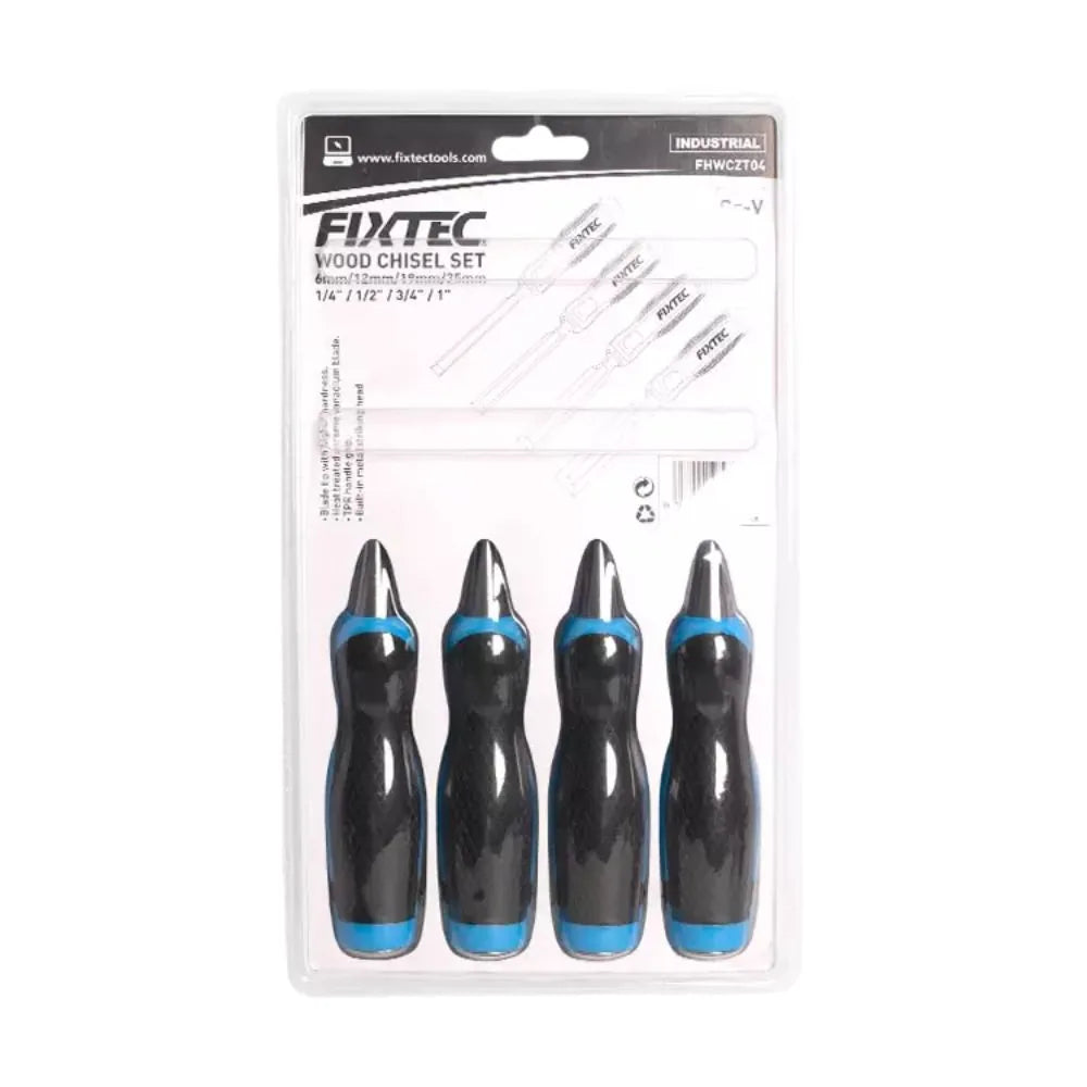 4PCS WOOD CHISEL 6 12 19 25 mm - FHWCZT04 - Tool Market 