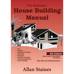 4x Allan Staines Bundle -Australia House Building Manual, Owner builder & Renovator, Renovator Manual and Roof Building Manual