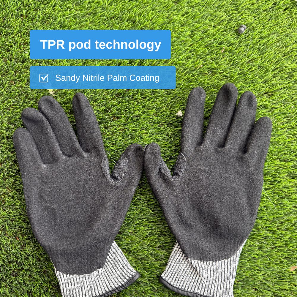 Anti-Impact TPR Cut-Resistant Gloves – Foam Coated for All Conditions