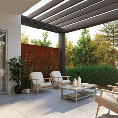 Corten Steel Dream Time Garden Screen Set