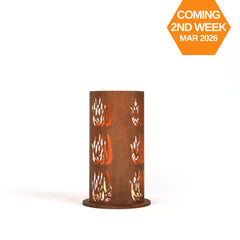 Corten Steel Ember Vault Fire Place