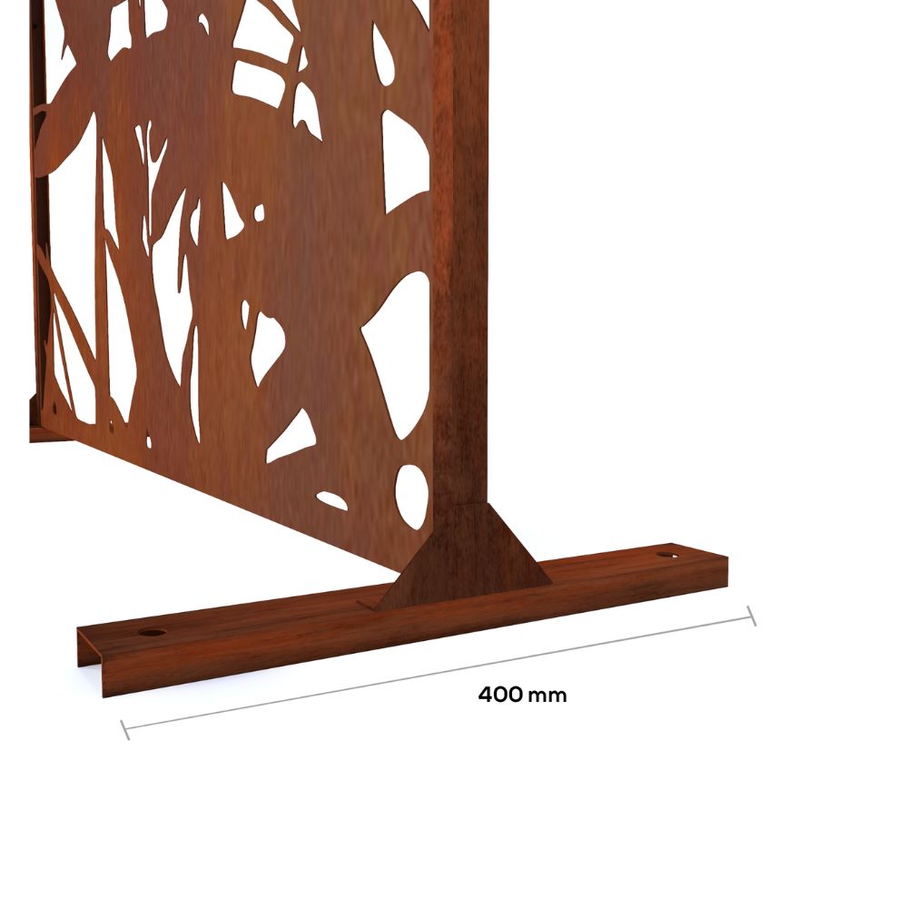 Corten Steel Asian Forest Garden Screen - Tool Market 