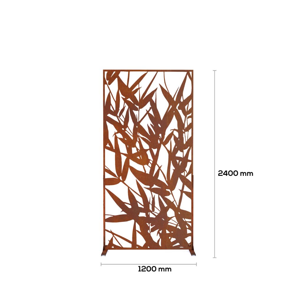 Corten Steel Asian Forest Garden Screen - Tool Market 