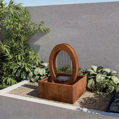 Corten Steel Atlantis Water Fountain Hover - Tool Market 