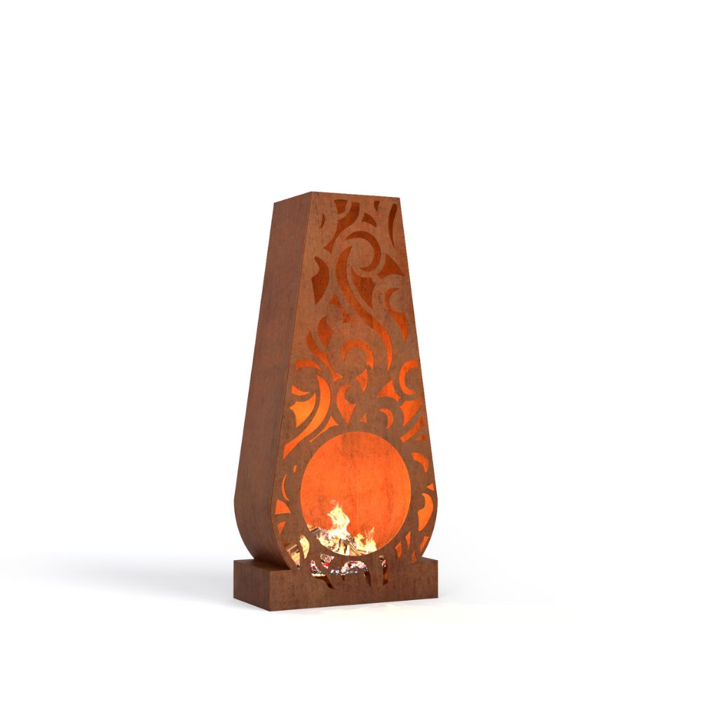 Corten Steel Aurora Fire Place - Tool Market 