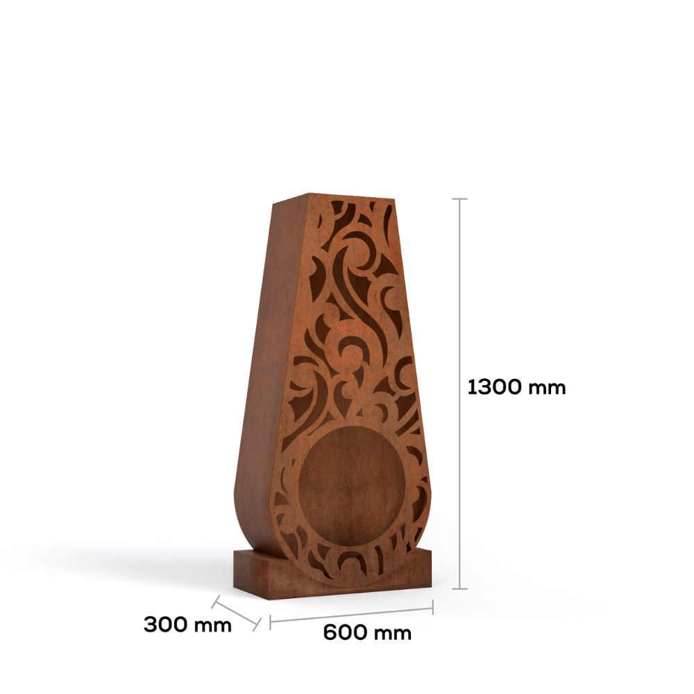 Corten Steel Aurora Fire Place - Tool Market 